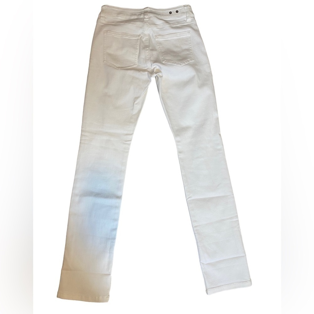 CAbi High Slim Jeans White Style: 5305 Size 0 Distressed - Picture 3 of 6